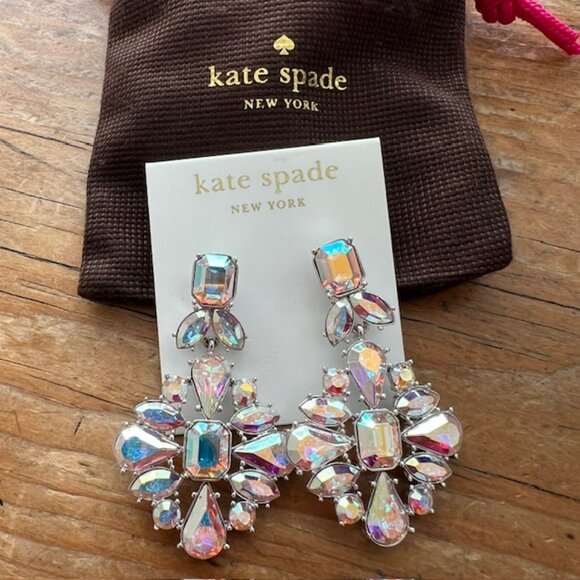 Kate Spade Capital Glow Iridescent Earrings - NWT!! - Picture 2 of 3